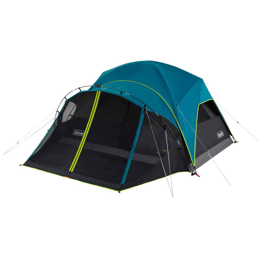 Coleman Carlsbad front view shows roomy four-person dome tent for family camping