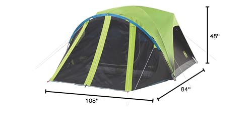 Coleman Carlsbad Insta-Clip suspension simplifies snapping tent poles into place.