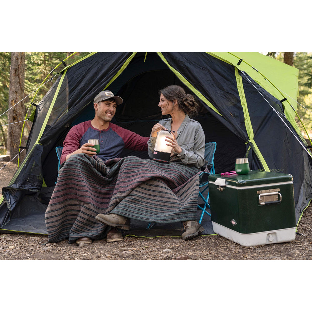 Coleman Carlsbad patented pin-and-ring system ensures secure pole connections.