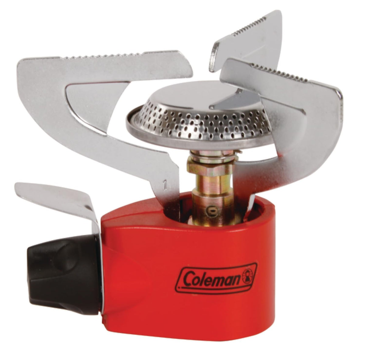 Coleman Classic 1-Burner Stove folded for ultra-light packing and travel