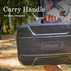 Coleman Classic stove with WindBlock guards for steadier outdoor flames.