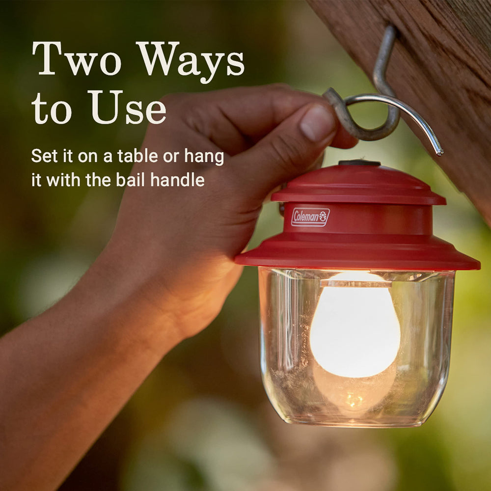 Coleman Classic 300-Lumen Lantern on-table use for late-night games