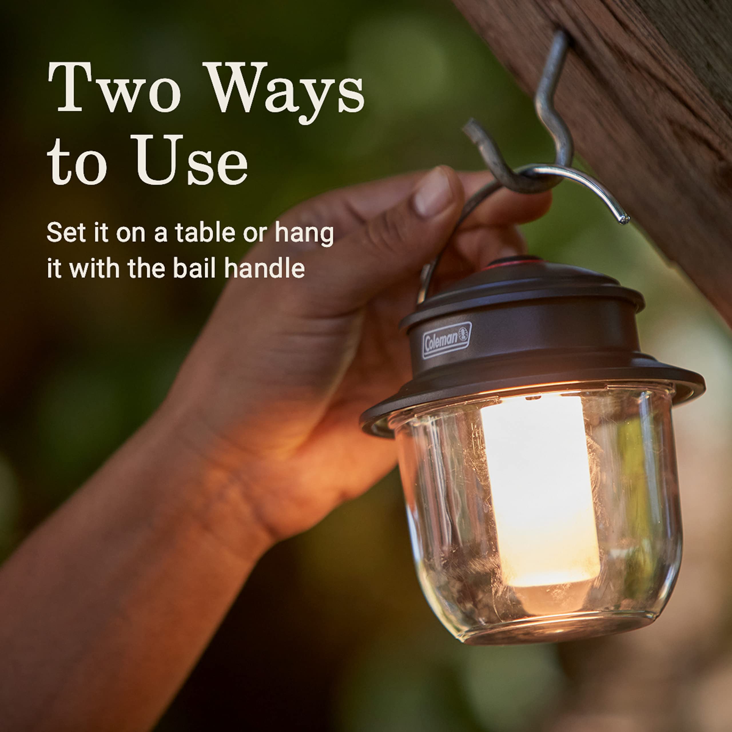 Coleman Classic lantern backed by a 3-year warranty for peace of mind.
