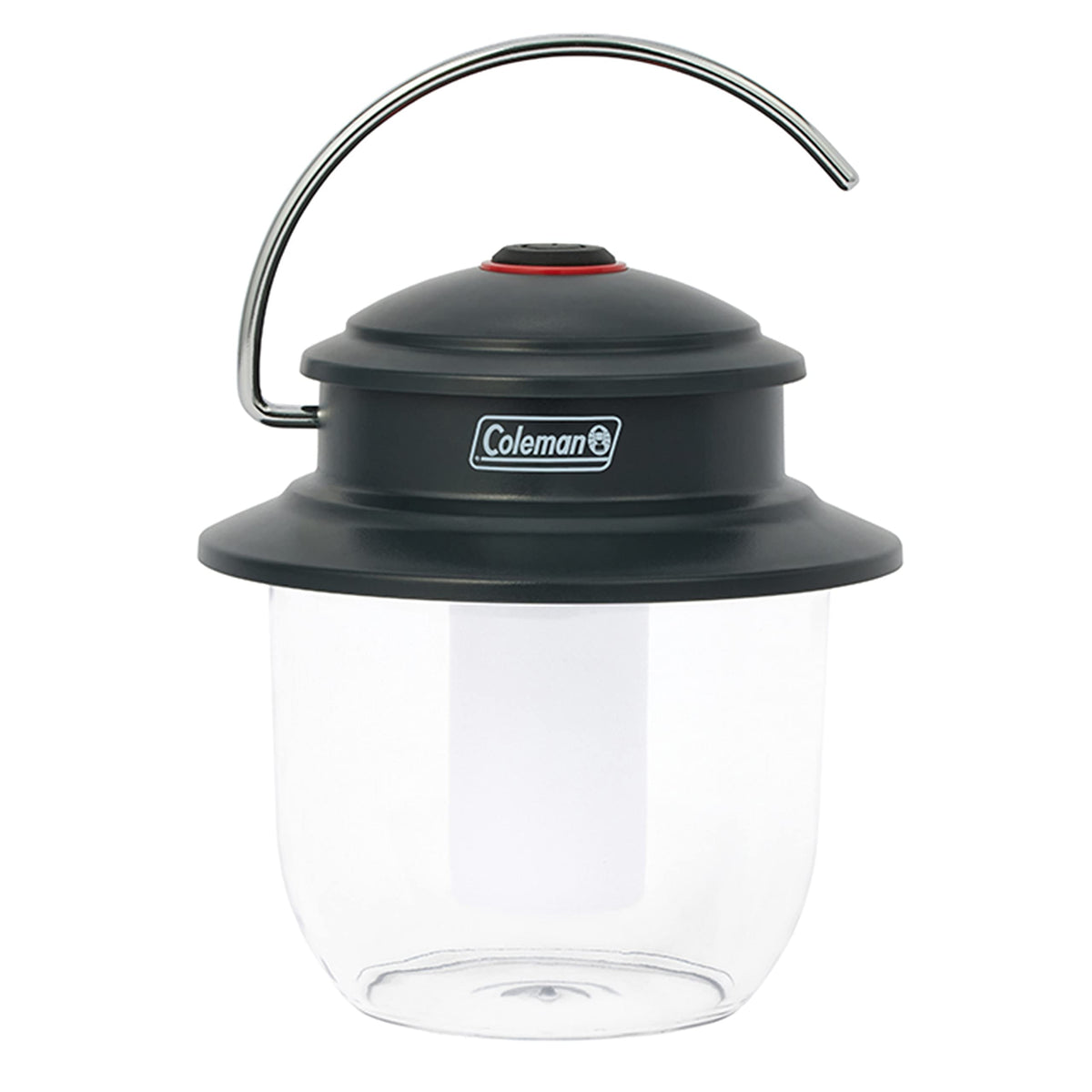 Coleman Classic 800L lantern on a table provides bright campsite lighting.