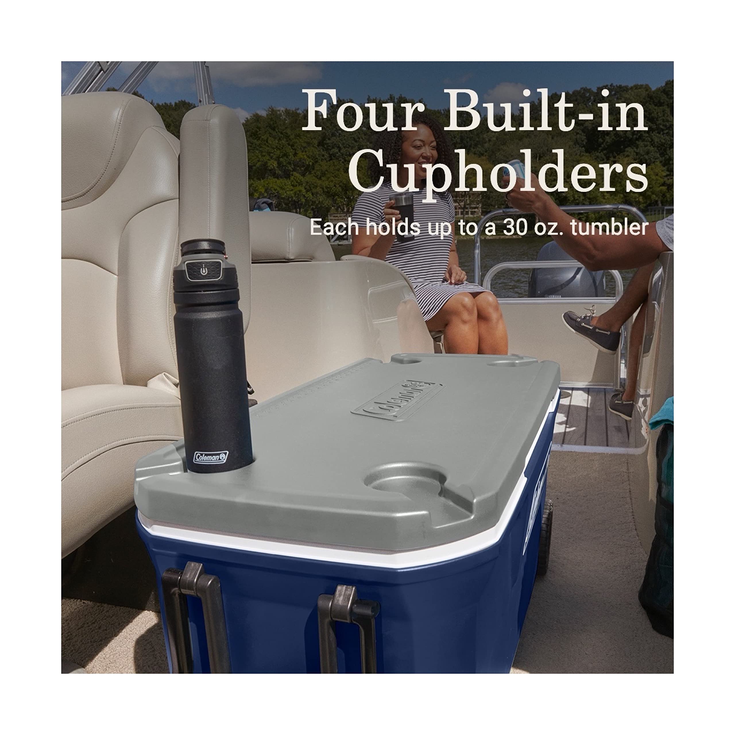 Coleman Classic Series Have-A-Seat Lid providing extra seating options outdoors.