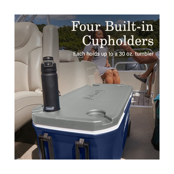 Coleman Classic Series Have-A-Seat Lid providing extra seating options outdoors.