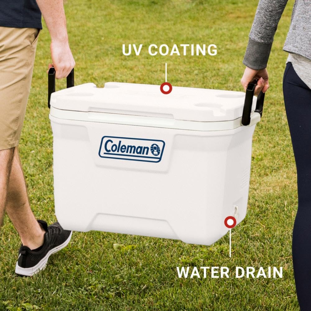 Coleman Classic 52qt Marine Cooler odor-resistant liner resists odors and mildew