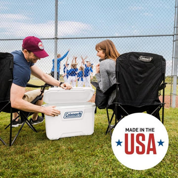 Coleman Classic 52qt Marine Cooler with rust-resistant stainless steel hardware