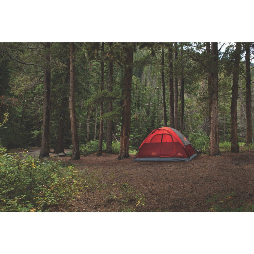 Coleman Flatwoods 4P C002 weather-resistant fabric for varied conditions.