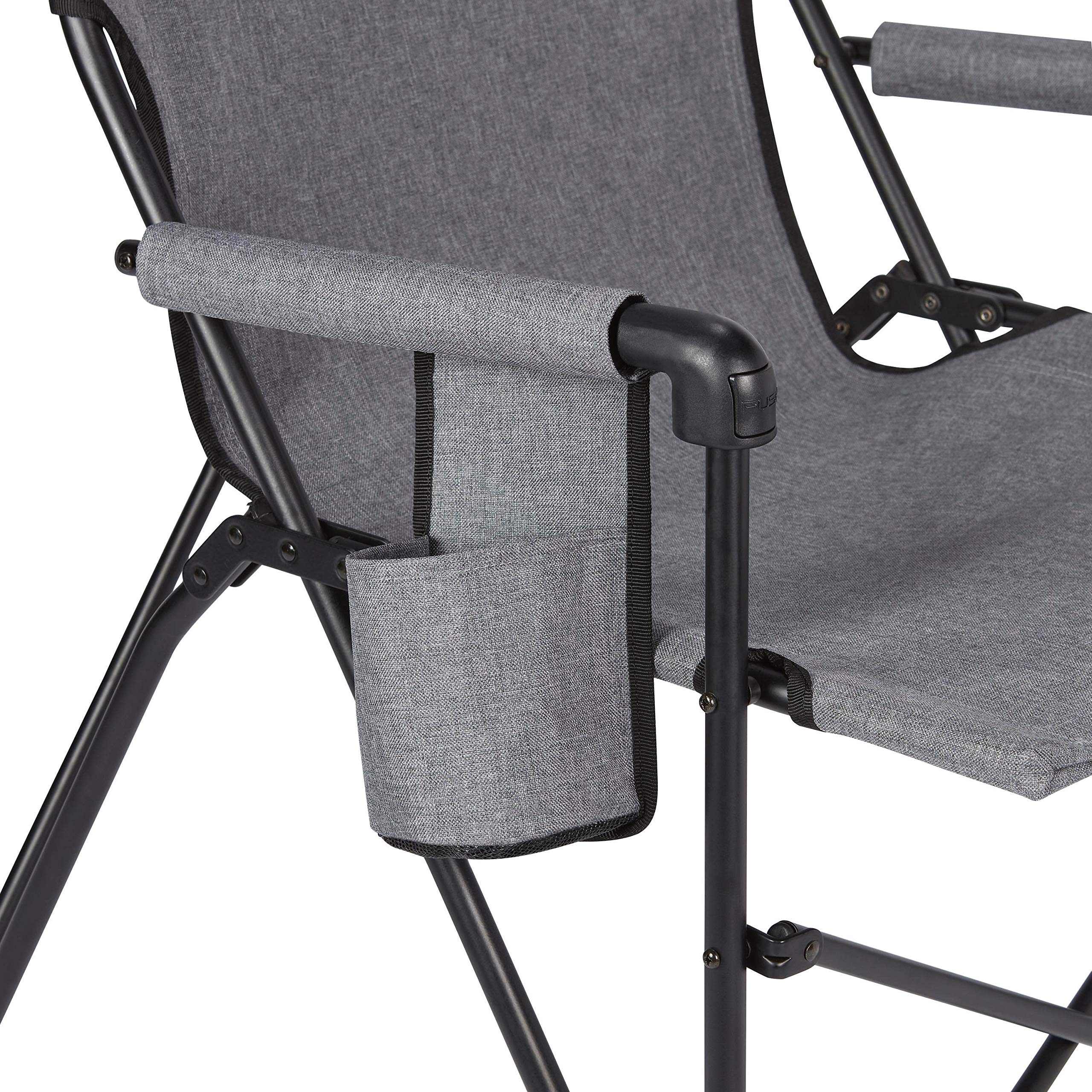 Coleman Forester Series Sling Chair backyard use showing relaxed seating comfort