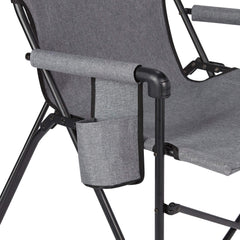 Coleman Forester Series Sling Chair backyard use showing relaxed seating comfort