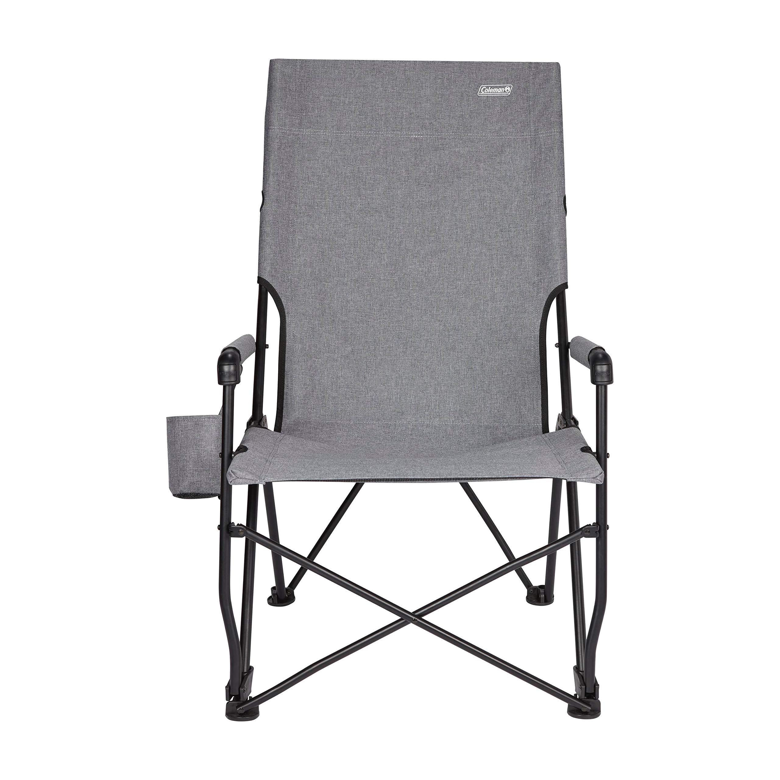 Coleman Forester Series Sling Chair folded for easy transport and storage