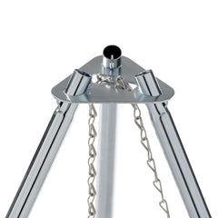 Coleman galvanized steel tripod legs offer sturdy ground stability at the campsite