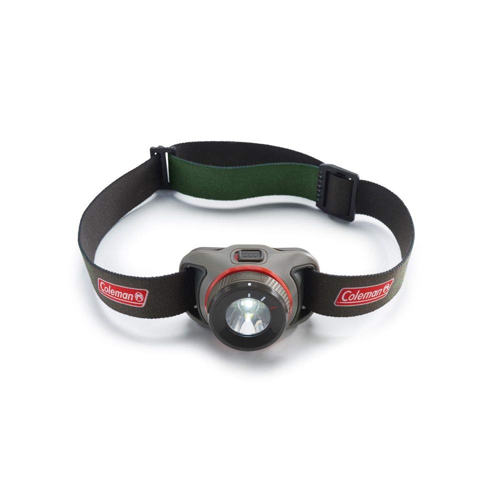 Coleman headlamp for camping provides hands-free illumination for night tasks.
