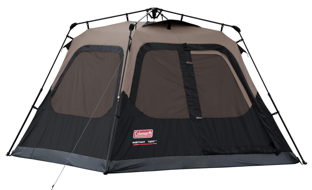 Coleman Instant Tent 4-person setup demonstrates quick assembly for faster trips