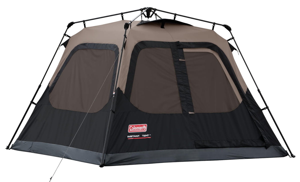 Coleman Instant Tent 4-person setup demonstrates quick assembly for faster trips