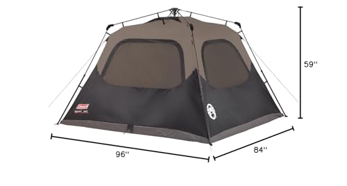 Coleman Instant Tent carry bag and pockets keep gear organized