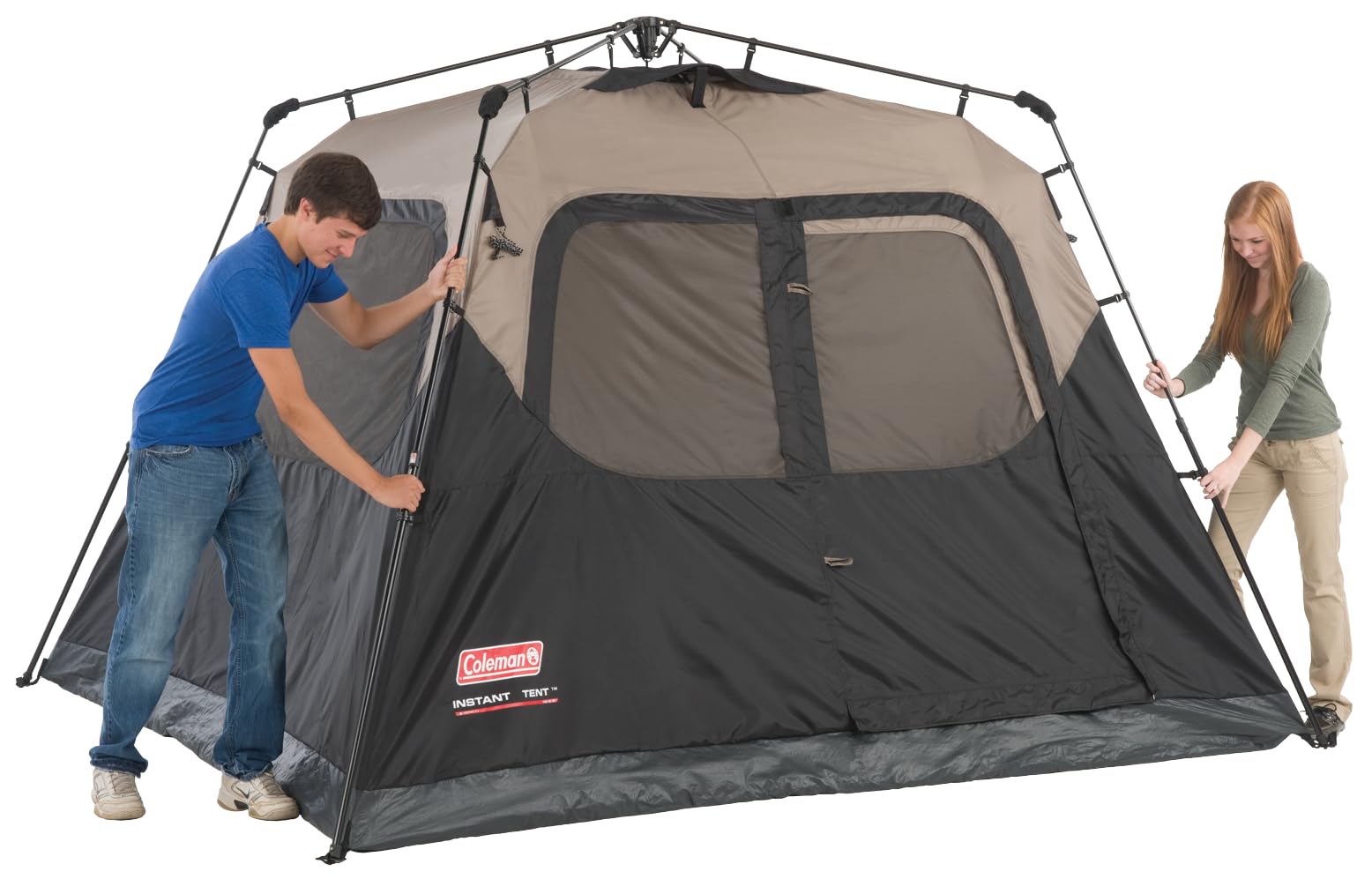Coleman Instant Tent center height offers comfortable standing room