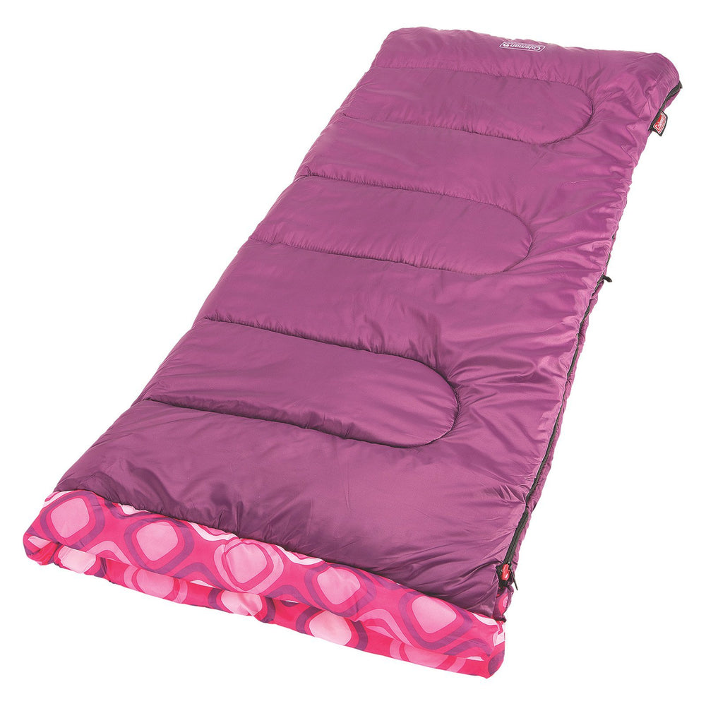 Coleman Kids 45F bag interior features Comfort Cuff for soft facial comfort.