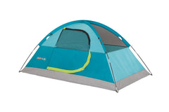 Coleman Kids Wonder Lake tent dome shape provides wind resistance for stable camping.