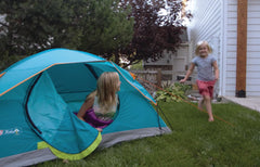 Coleman Kids Wonder Lake tent includes rainfly for extra weather protection.