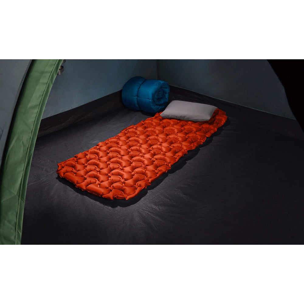 Shown in a camp setup for outdoor use