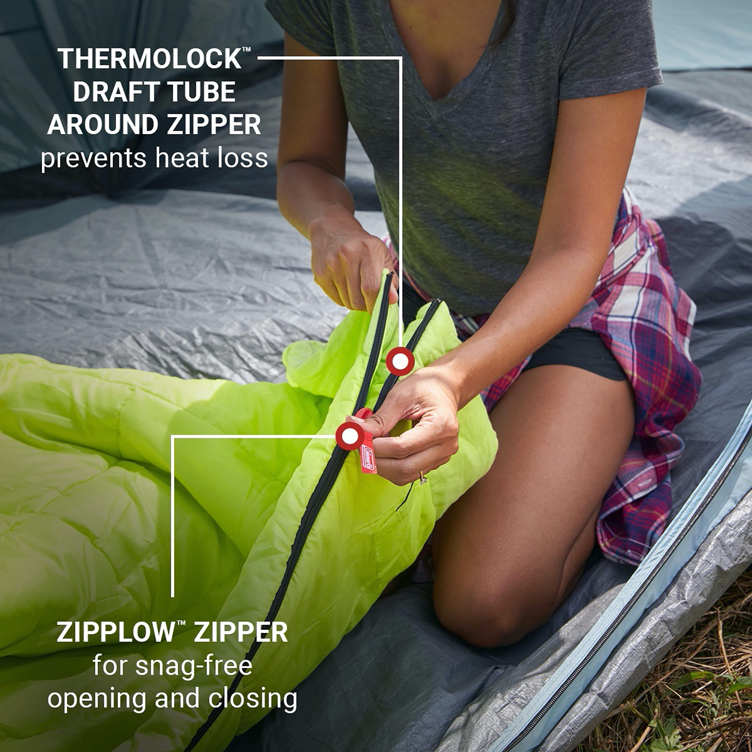 Coleman Kompact big-and-tall fit accommodates tall campers