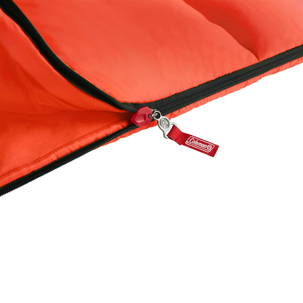 Coleman Kompact sleeping bag no snag ZipPlow zipper for smooth use