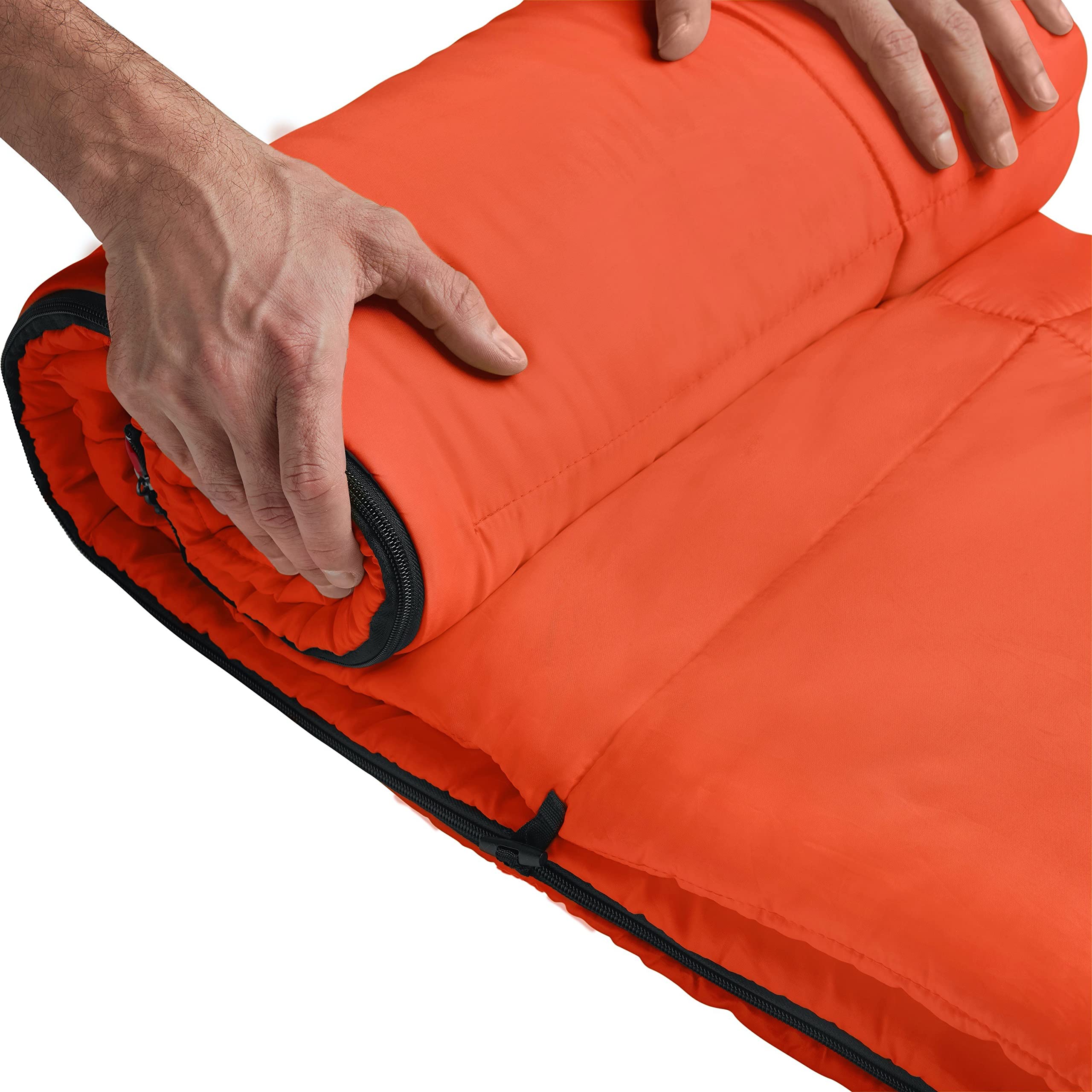 Coleman Kompact sleeping bag Roll Control keeps bag straight while packing