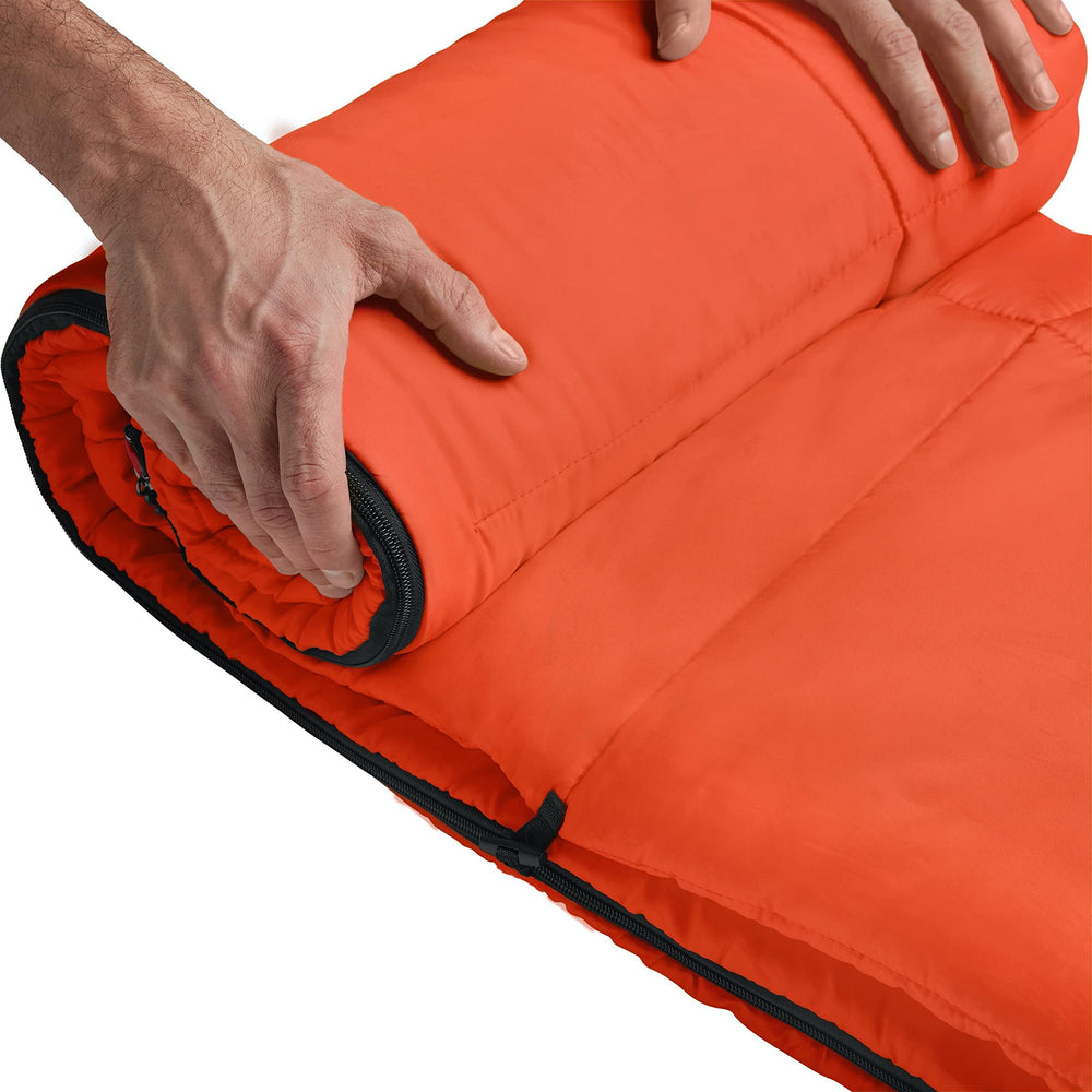 Coleman Kompact sleeping bag Roll Control keeps bag straight while packing