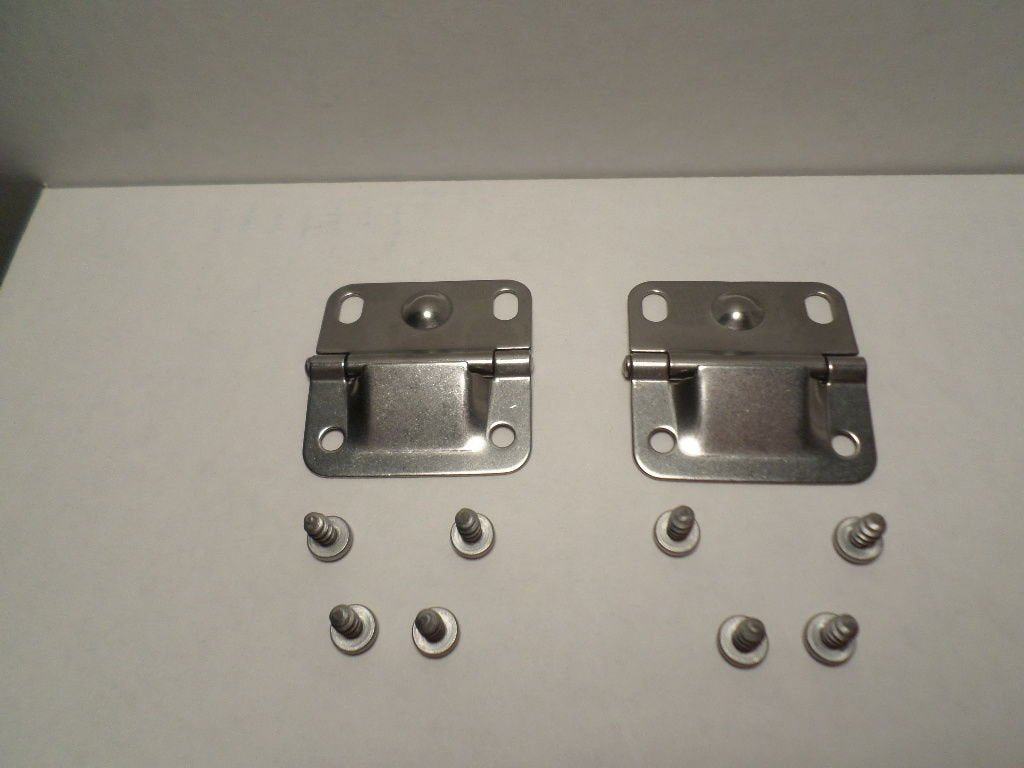 Coleman lid hinge installation showing quick face-mount alignment