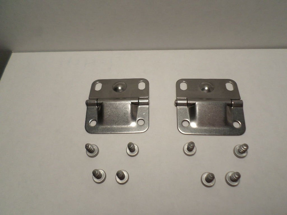 Coleman lid hinge installation showing quick face-mount alignment