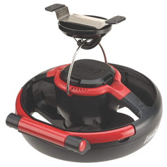 Coleman lighted tent fan CPX-6 compatibility supports flexible power options outdoors.