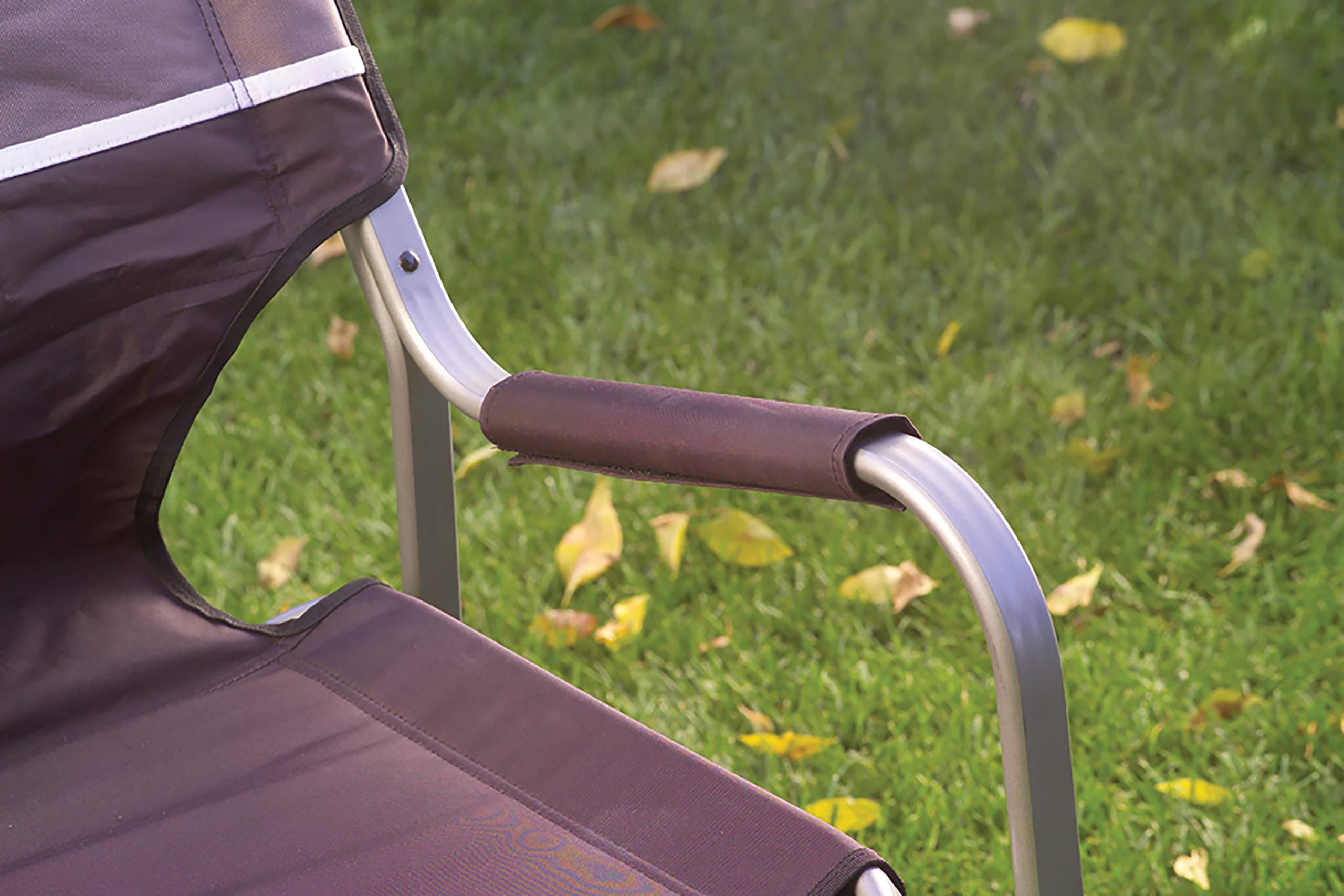 Lightweight aluminum frame enables effortless transport to beaches, tailgates, or campsites.