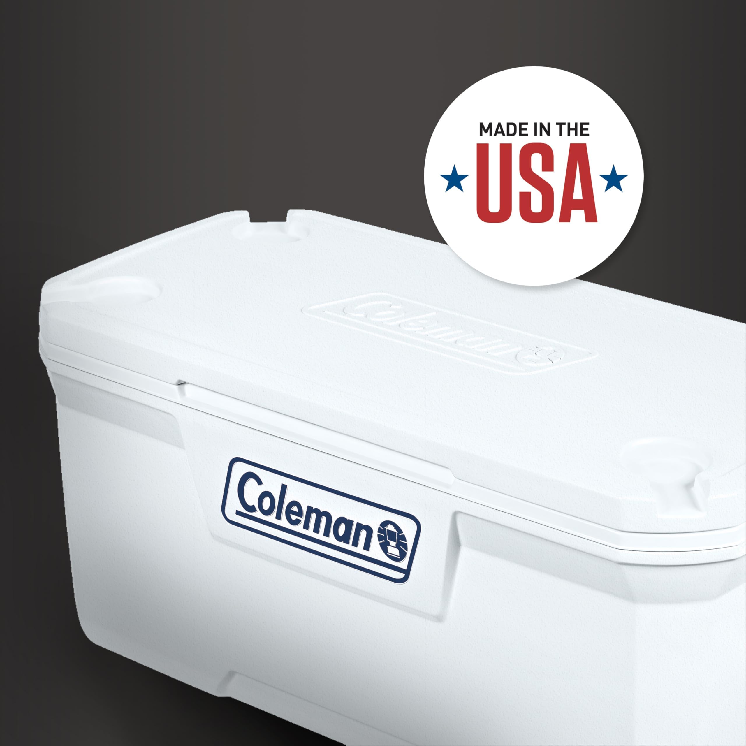 Coleman Marine Cooler odor-resistant liner resists odors and mold.