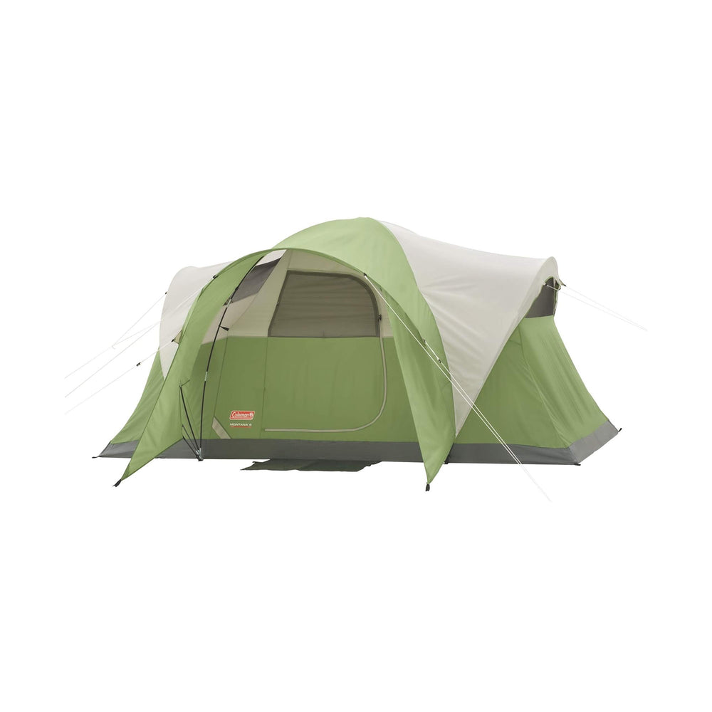Coleman Montana 6-Person Tent front porch area shows dry entry and gear storage benefits