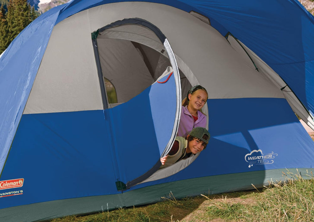 Coleman Montana 8-Person Tent E-Port: easy inside access to power outlets.