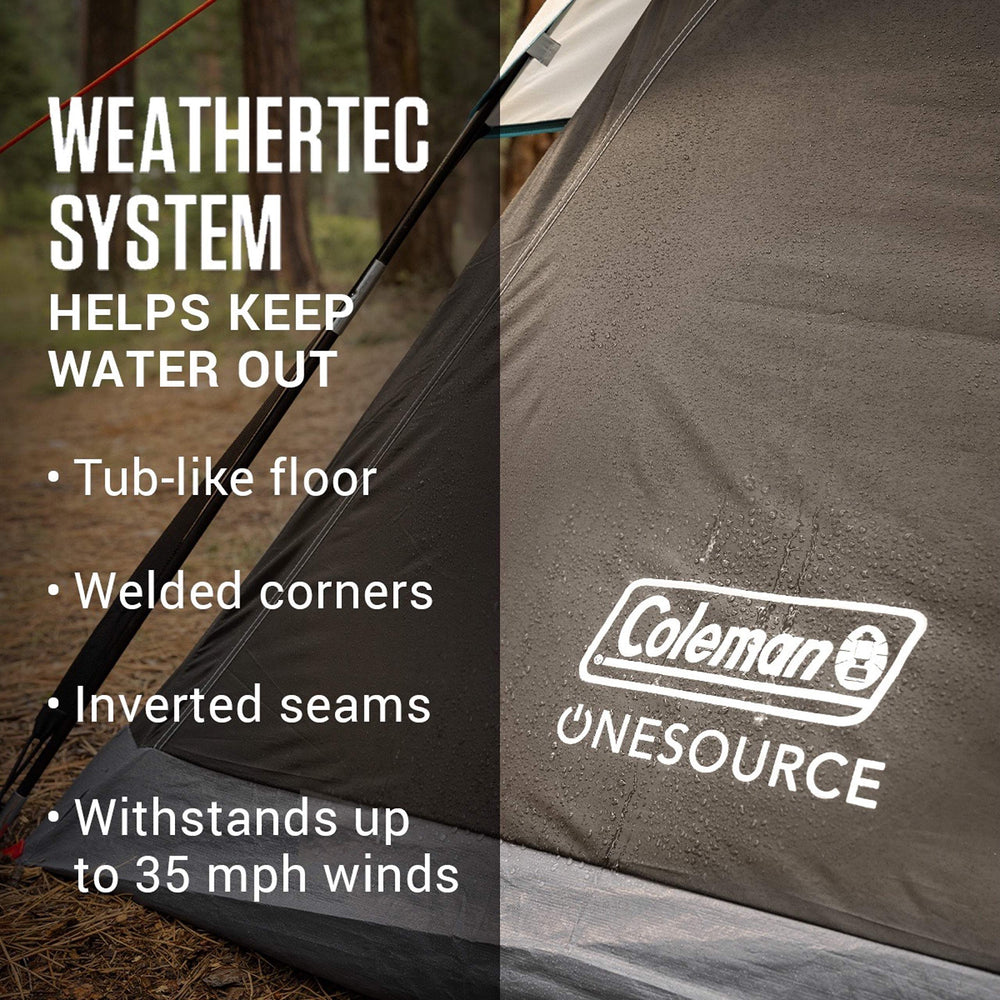 Coleman OneSource battery docking station powers fan and lights