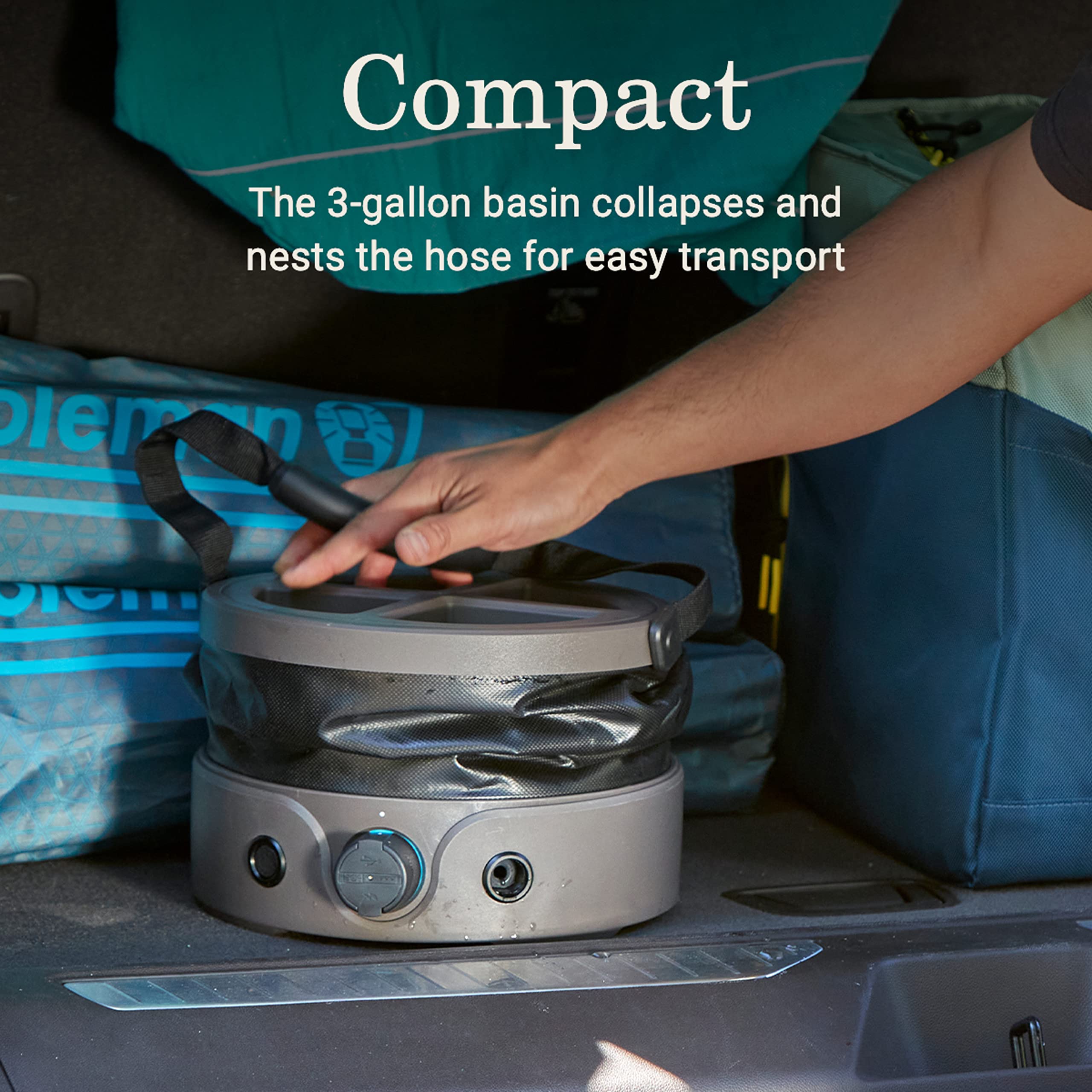 Coleman OneSource battery system powering all devices on the go