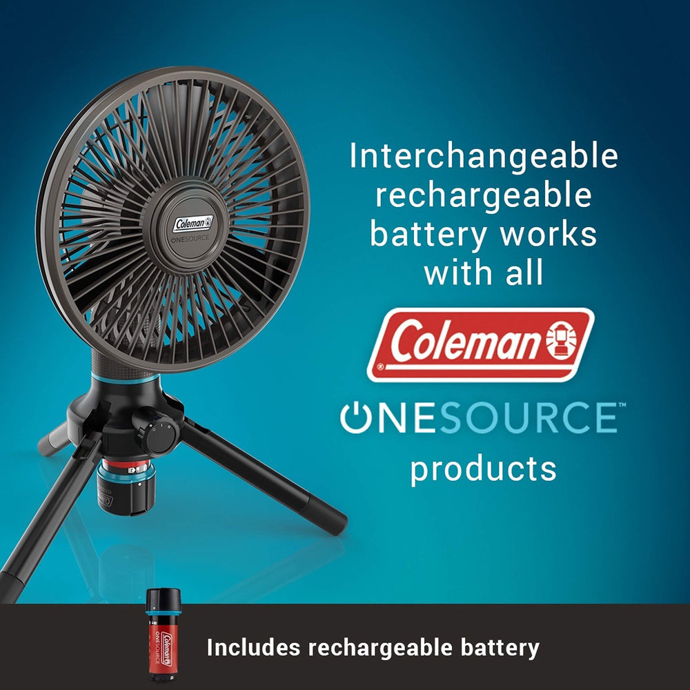 Coleman OneSource cordless vacuum in action for fast debris pickup.