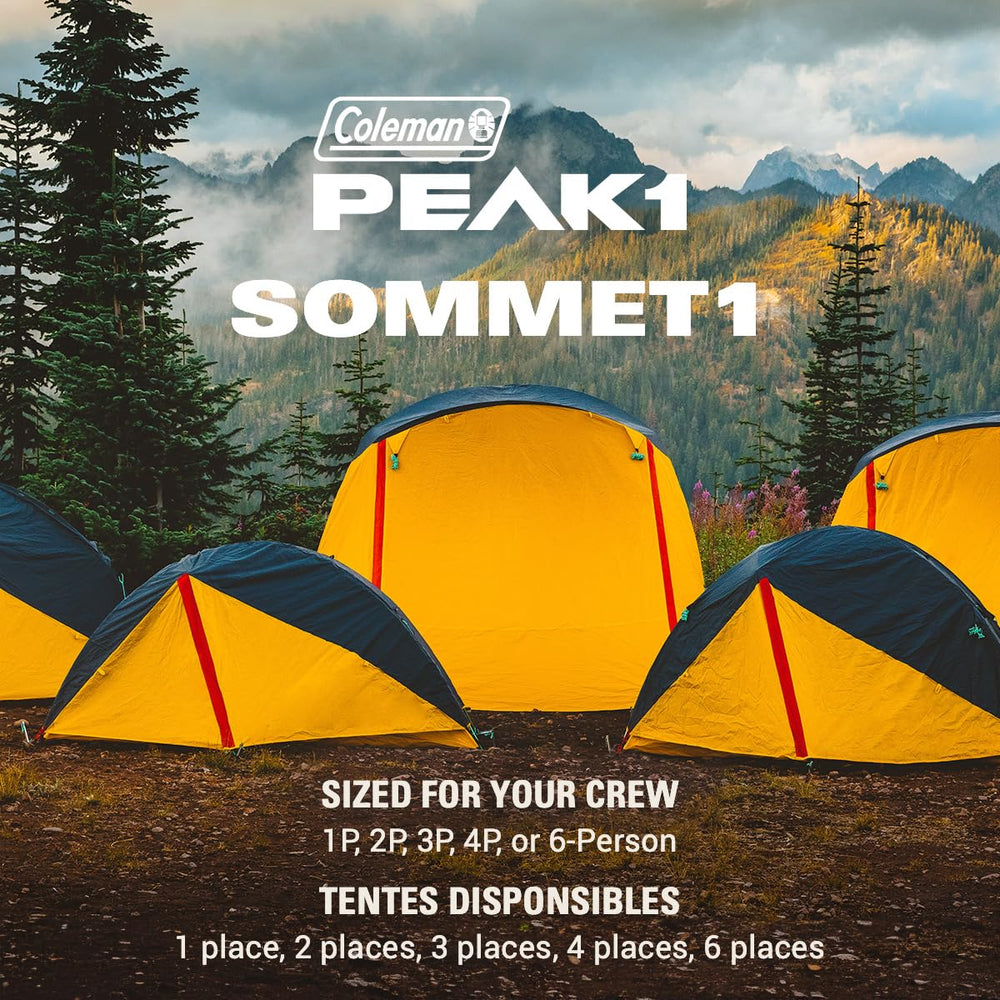 Coleman PEAK1 7000-series aluminum frame delivers stable support