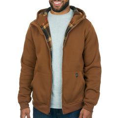 Coleman Polar fleece-lined hoodie with hood provides warm collar for chilly outdoor days.