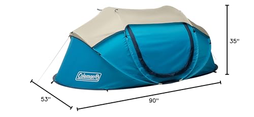 Coleman Pop-Up Tent suitable for 2-4 people for flexible trips.