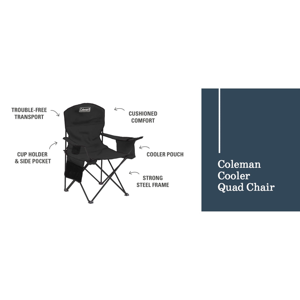 Coleman carry bag included for simple transport and storage.