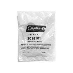 Coleman preheater cup in use during outdoor camping for quick start lighting