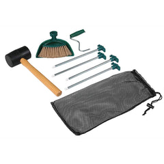 Coleman Premium Tent Kit steel pegs secure your tent in windy campsites.
