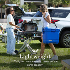 Coleman Pro 25qt cooler with extra-thick walls for durability on adventures