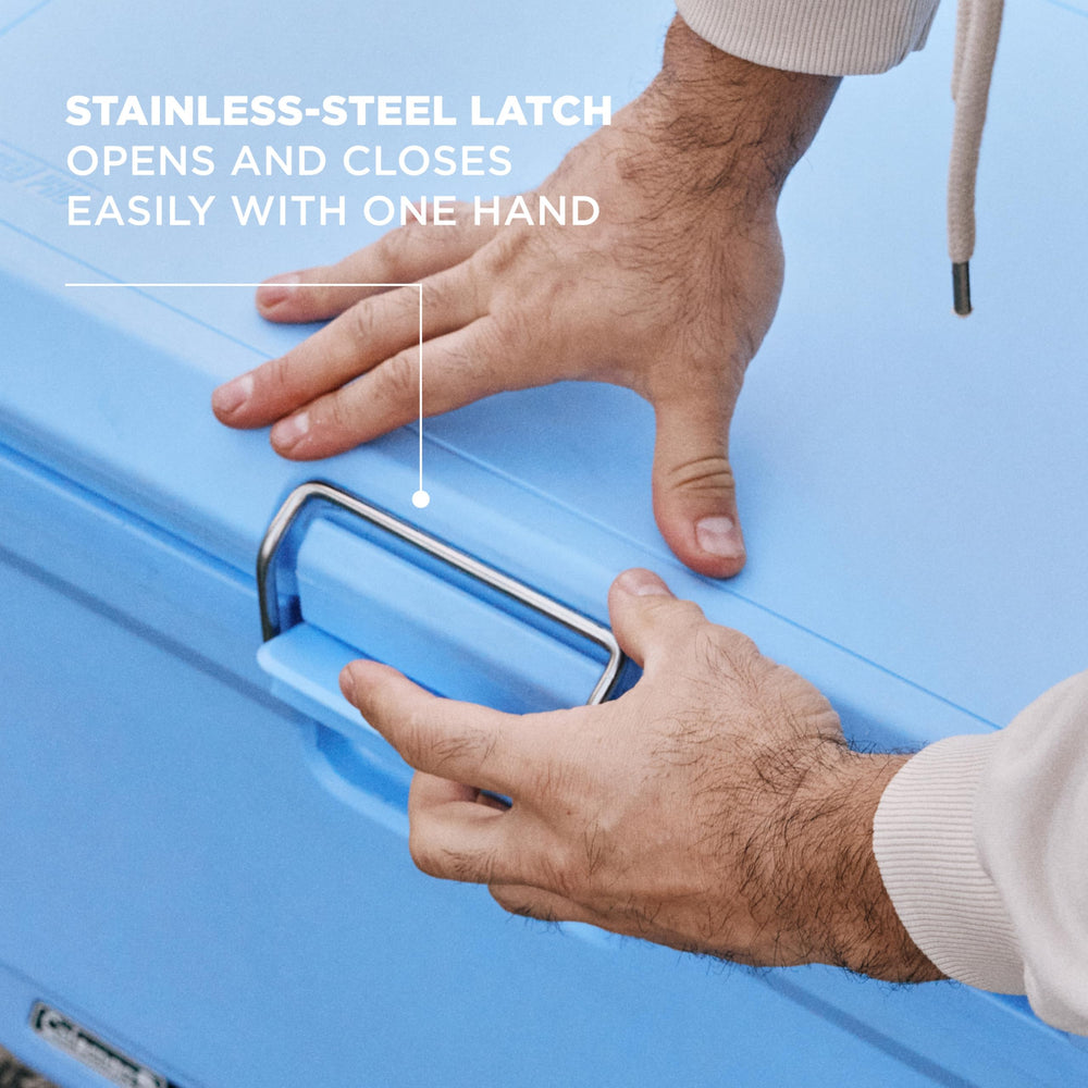 Coleman Pro 45QT Have-A-Seat lid doubles as extra seating.