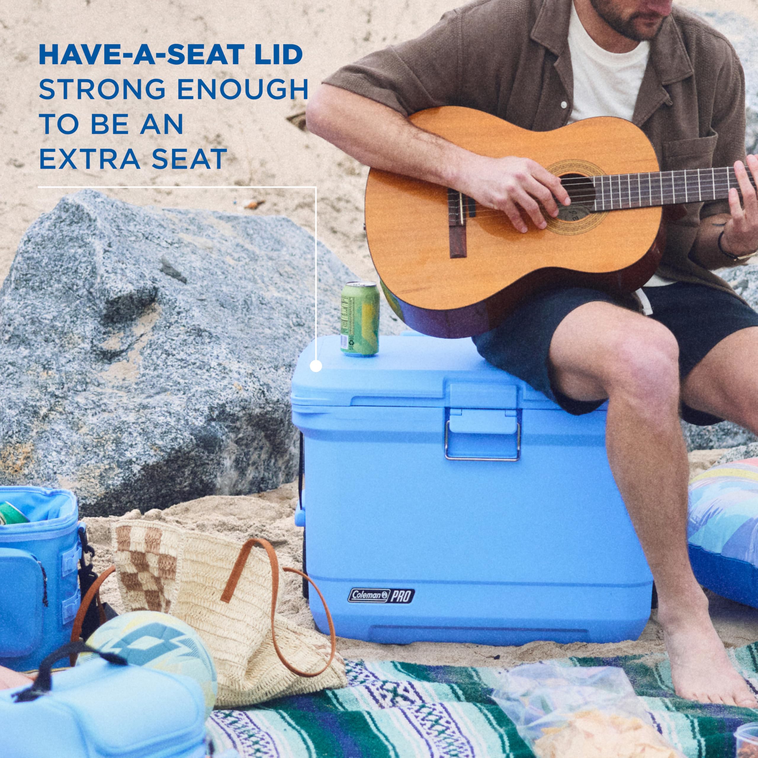 Coleman Pro 55qt 10-year warranty reflects durable performance
