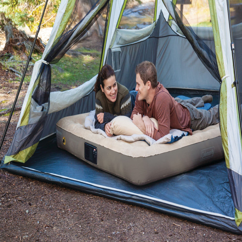 Coleman QuickBed Elite airtight system helps minimize leaks for reliable nights.